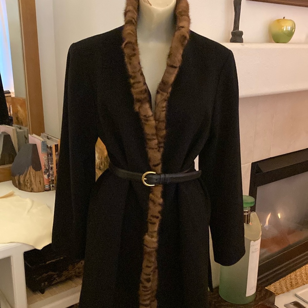 Loro Piana Fleurette Coat Made in Italy Medium Wool Leopard